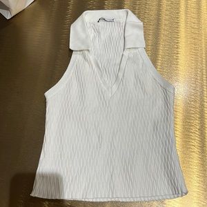 Zara White Halter Top